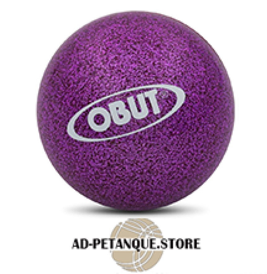 Boules Obut Enfant Indoor Outdoor violet pailleté.