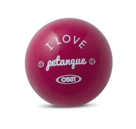 Cochonnet fuschia I love pétanque Obut