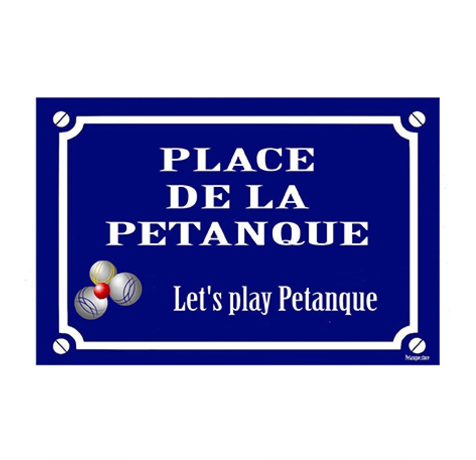 Blauwe spreekwoorden Laten we petanque spelen