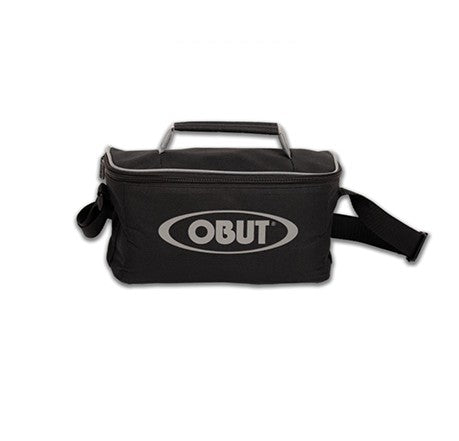 Zwart/grijze reportertas voor 3 ballen 